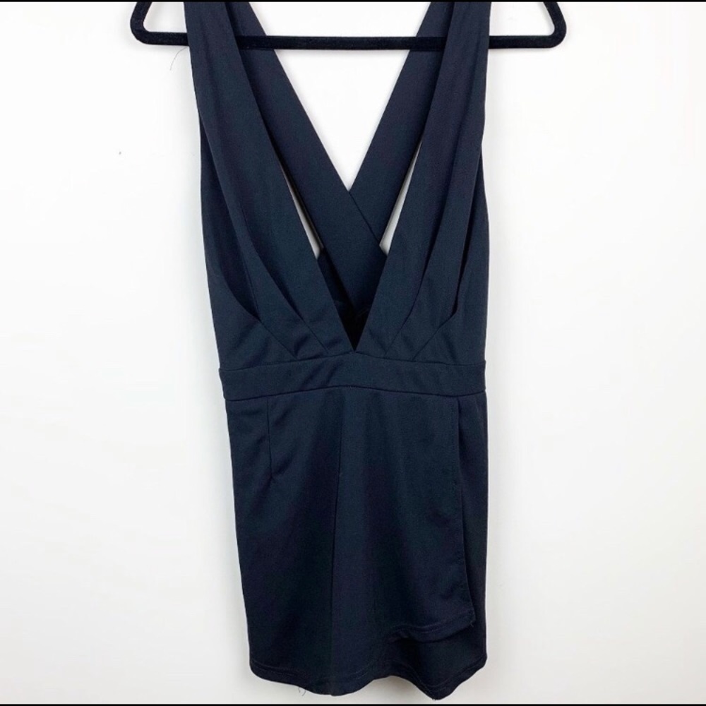 Fashion Nova Deep V Romper Size XL